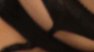 Busty babe in sexy lingeries gives old man ride of his life