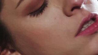 Erotic Rebecca Volpetti doggystyle fuck ends with hot facial