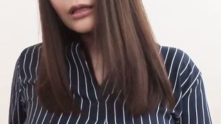 Brunette Asian MILF Airi loves riding a cock in reverse cowgirl before a creampie