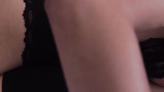 Throbbing cock tranny fucks kinky FTM doggystyle and hard