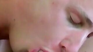 Lusty gay sailor licks a cock and receives anal railing