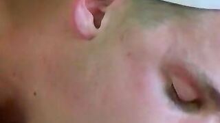 Lusty gay sailor licks a cock and receives anal railing