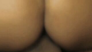 Pretty MILF moans while riding thick cock reverse cowgirl