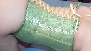 Gangbanged babe celebrates good times with many dicks