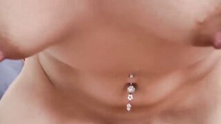 Small tits Aria Lee moans while being drilled doggystyle