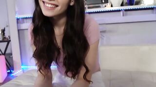 Shy teen Aria Lee pounded doggystyle after blowing stepdad