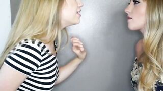 Teen dikes had an argument but settle it with wild fucking