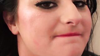 Submissive Nicola swallows loads of cum from Pascal White