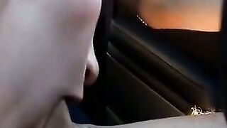Sloppy Blowjob on the Highway