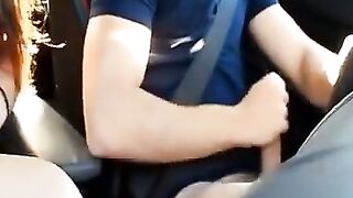 Sloppy Blowjob on the Highway