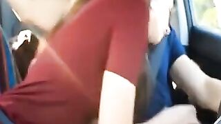 Sloppy Blowjob on the Highway