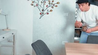 Caught stepmom masturbating then fucked her and cum on her face