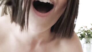 Busty babe La Sirena sucks hard cock before missionary fuck