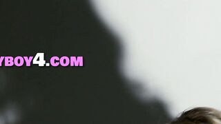 Big tits blonde MILF exposing hot body