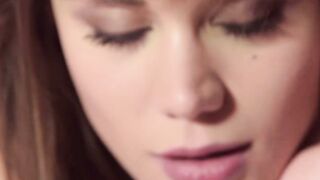 Seductive goddess Caprice teasing her tight pink pussy