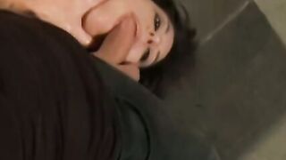 Tied up Cassandra Nix fucked and cum sprayed by costumed guy