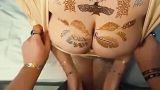 GOLDEN TITS HOT BABE in my Room Episode 1