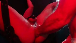 Naughty gay Hogan Wade hand fisted muscle stud Ace Stallio while jerking his cocks