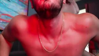 Naughty gay Hogan Wade hand fisted muscle stud Ace Stallio while jerking his cocks