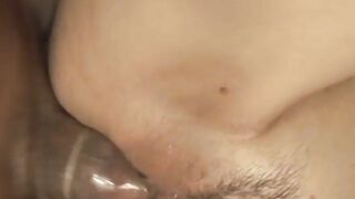Glam shemale fucks hot female in all three holes