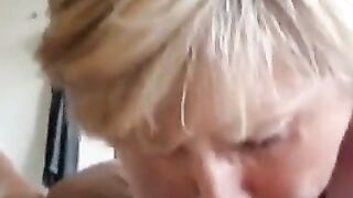 Mature Amateur Blowjob with Cum in Mouth