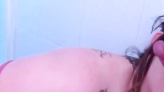 Busty chick Tattiana titty fucking cock before sucking on it