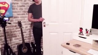 Busty UK babe Abbi Price ball licking and dick sucking POV