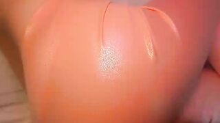 BIG ASS in PINK LEGGINGS Receive a CUM on PUSSY vol2