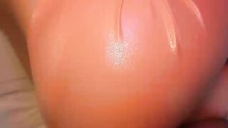 BIG ASS in PINK LEGGINGS Receive a CUM on PUSSY vol2