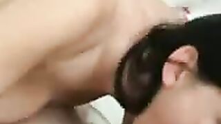Sexy wife takes a cock doggy style ends with facial