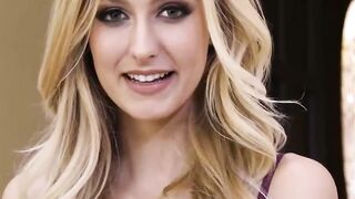 Hot blonde Alexa Grace loves big cock in her mouth