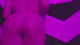 Black teen and busty babe posed naked