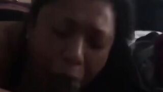 Big Black Cock for Her Sloppy Mouth and Big Tits