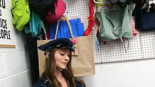 She looks sexy in that uniform but on cock too