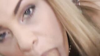 Young blue eyed English gal takes a cock and gets filmed POV