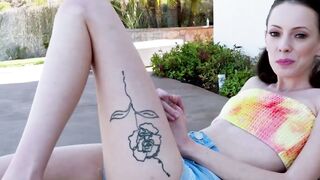 Small tits Aria Haze banged by BBC after outdoor blowjob