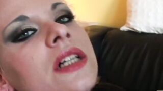 Busty UK beauty fucked and roughly choked by Pascal White