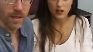 Young couples hot orgy with mature cock ends with cum facial