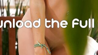 Big boobed teen posing naked in the pool