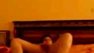 Arabian MILF Pleasures Herself on Webcam