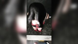 LONG DICK Amateur mom Drinks Piss