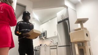 Cheating Ex-Wife Fucks Cable Men Young big black cock