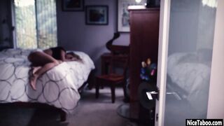 Skinny beauty plowed rough by a filthy stepdad and perverted