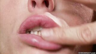 cougar sub takes big black dick from gimp