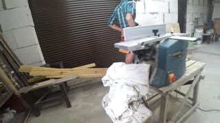 Bj before Work with Planer Thicknesser - Cutie Woodworking Part
