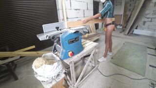 Bj before Work with Planer Thicknesser - Cutie Woodworking Part