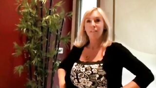 Turned On Older Milf milf Jerks off Huge Penis