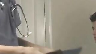 Kinky nurse Kaylo Riley rides big rock hard cock bareback