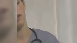 Kinky nurse Kaylo Riley rides big rock hard cock bareback