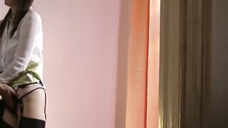 Pussy licking and fingering with lesbians in stockings